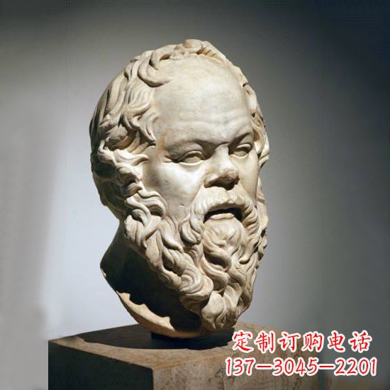 日照苏格拉底石雕头像