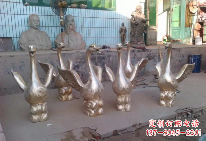 日照天鹅喷泉雕塑