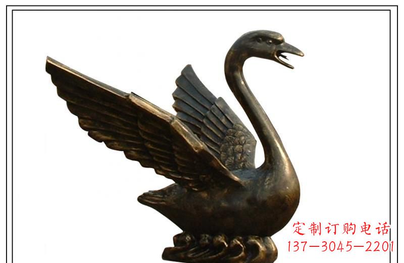 日照天鹅喷泉铜雕
