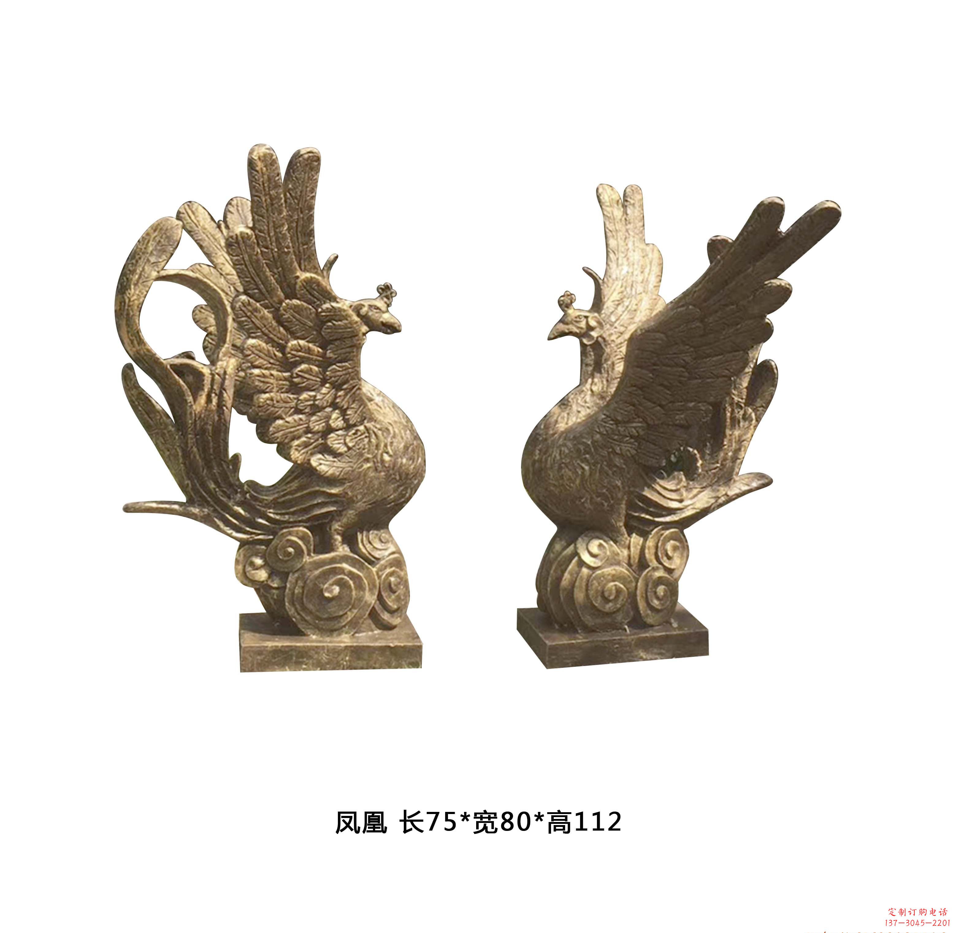 日照铜雕凤凰雕塑