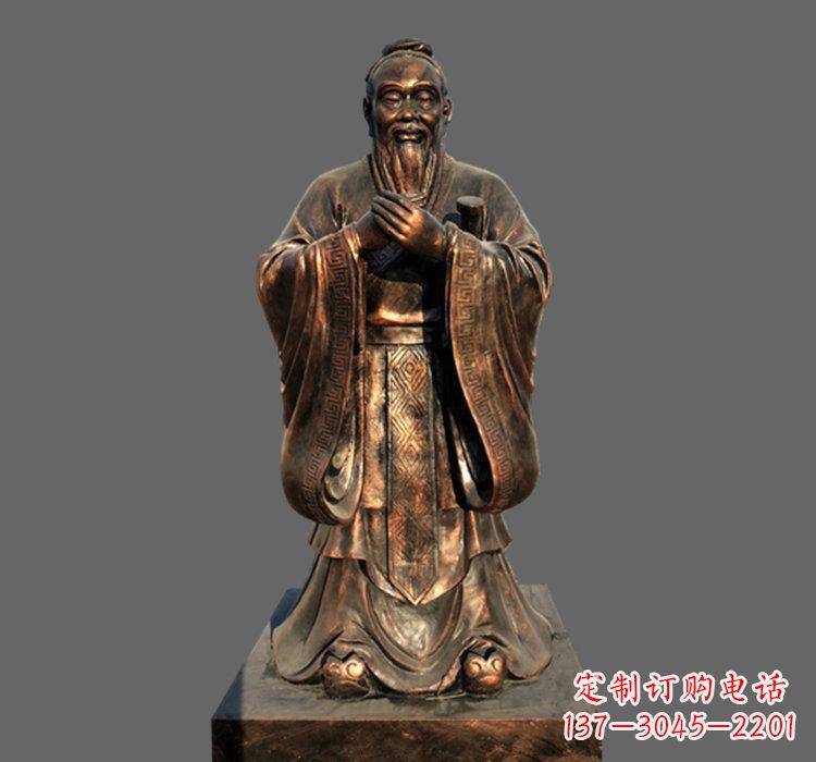 日照铜雕古代名人孔子