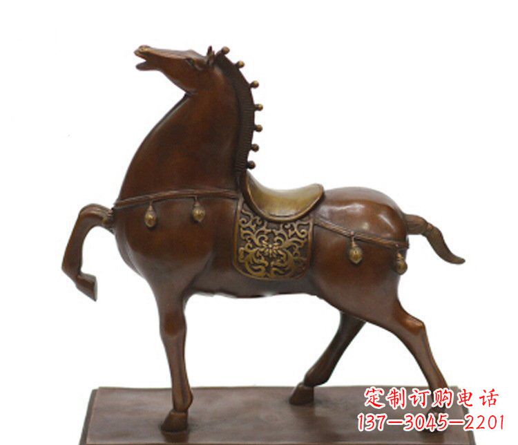 日照铜雕广场动物马雕塑摆件