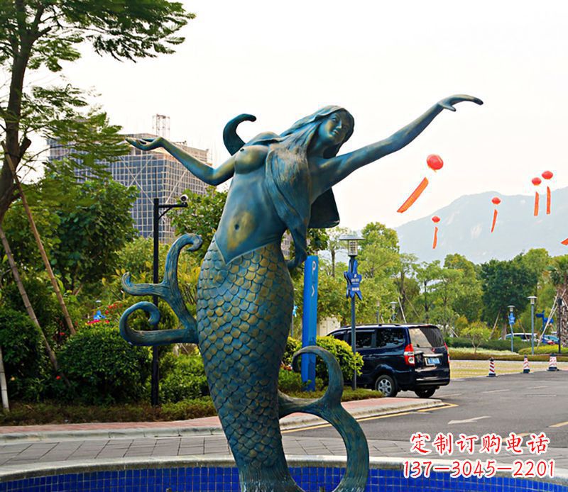 日照铜雕美人鱼