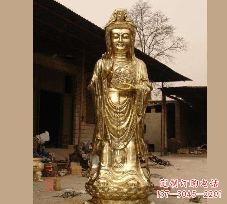 日照铜雕南海观音