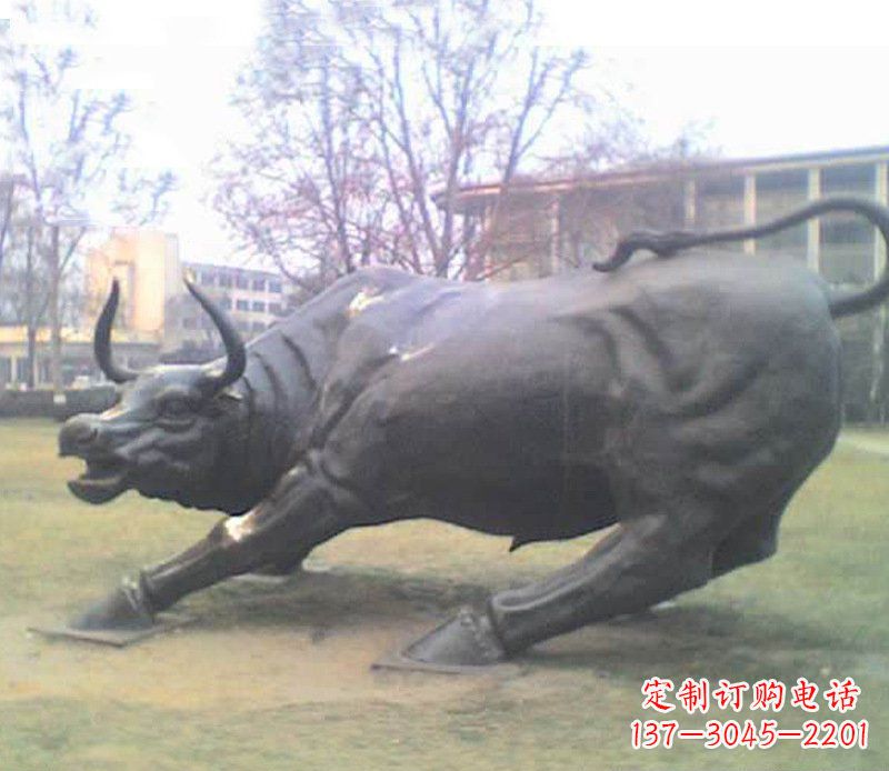 日照铜雕牛广场动物景观摆件 (2)