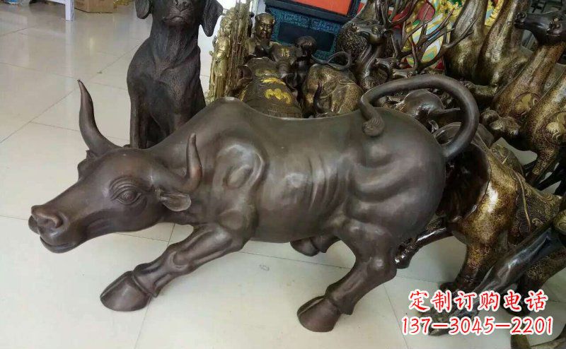 日照铜雕牛广场动物景观摆件 (5)