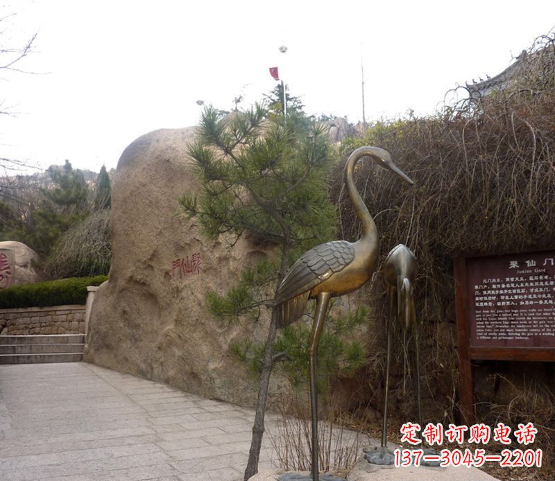 日照铜雕仙鹤