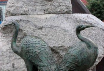 日照青铜仙鹤公园动物雕塑--令人叹为观止的完美艺术品