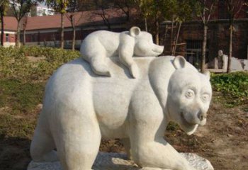 日照狗熊雕塑景观，给你一个精美园林