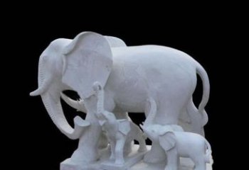 日照中领雕塑：定制真实写实的大象雕塑