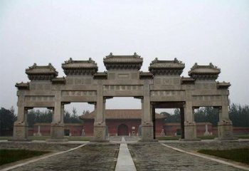 日照寺院五门石牌楼