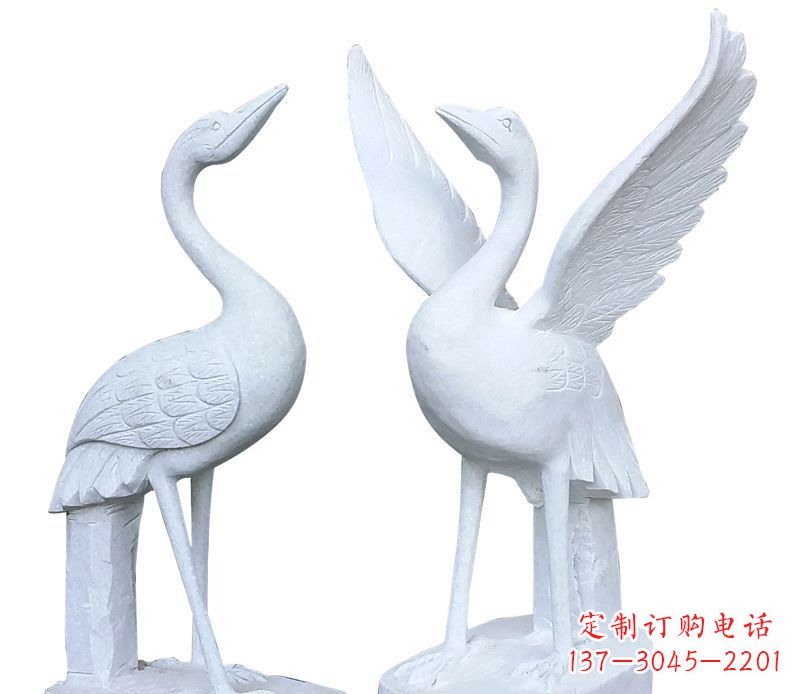 日照仙鹤公园动物石雕