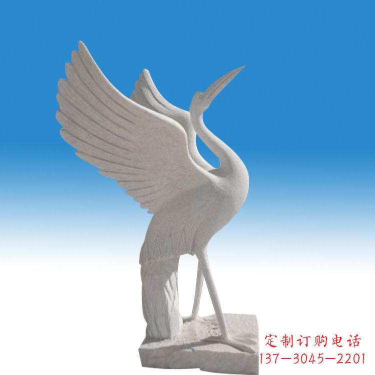 日照仙鹤砂岩雕塑