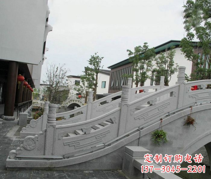 日照小区景观大理石拱桥