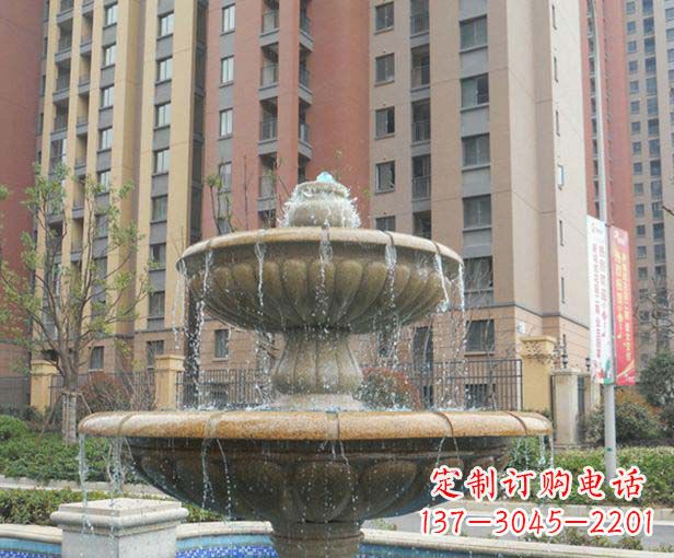 日照小区景观大理石喷泉石雕