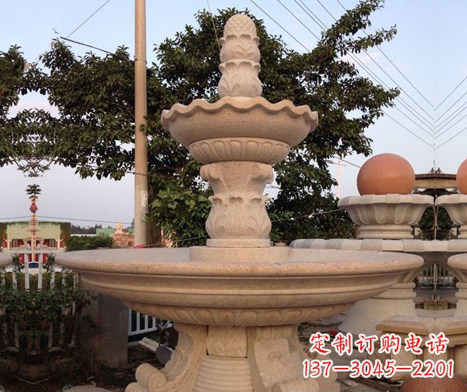 日照小区景观大型喷泉石雕 (4)