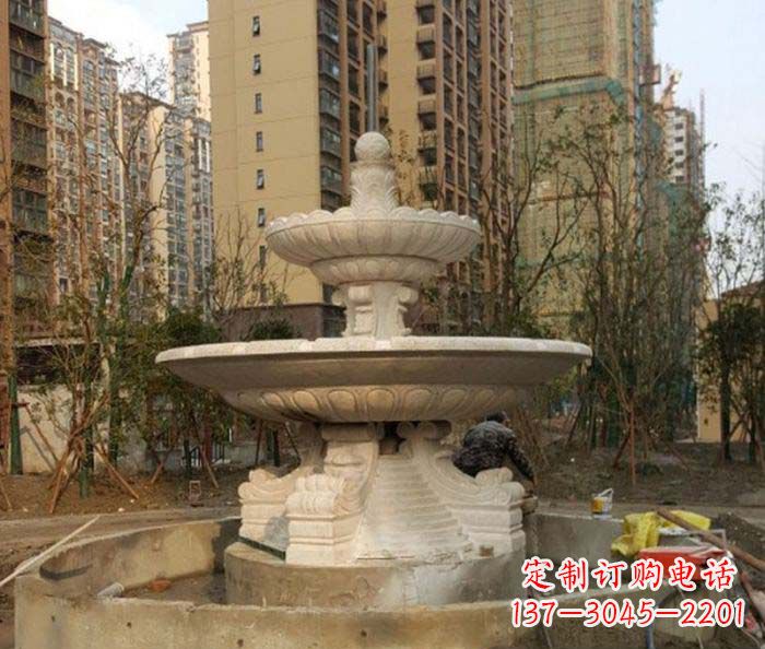 日照小区景观大型喷泉石雕 (3)