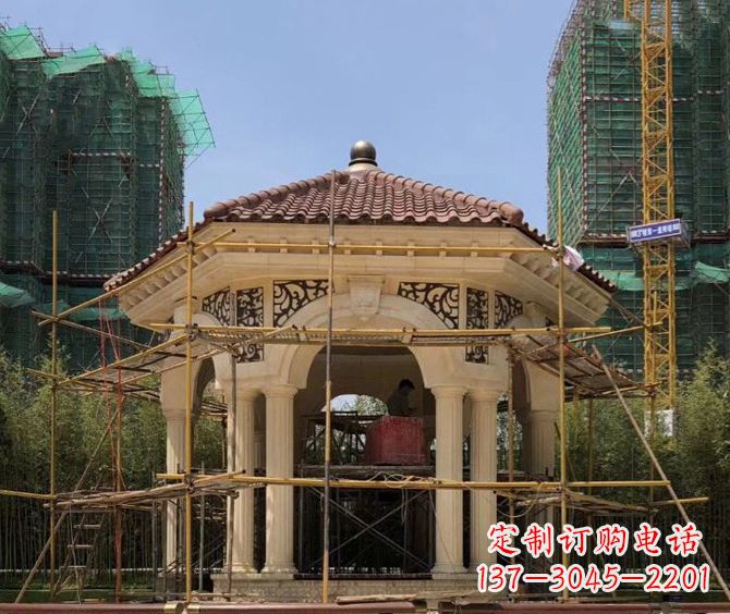 日照小区景观欧式凉亭石雕