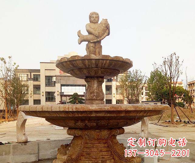 日照小区景观欧式喷泉石雕