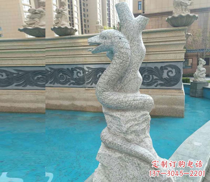 日照小区十二生肖雕塑动物石雕