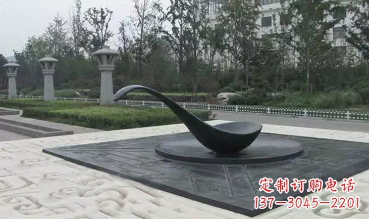 日照校园古代指南针司南铜雕
