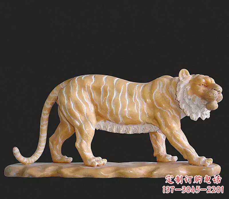 日照行走老虎石雕动物雕塑
