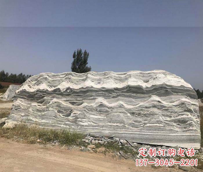 日照雪浪石假山公园景观石雕