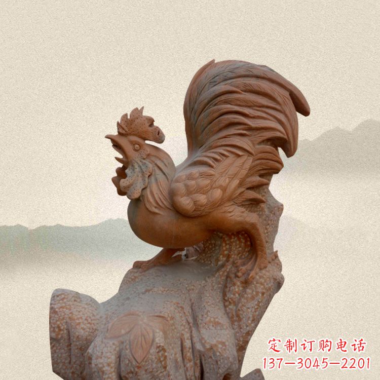 日照酉鸡景观石雕