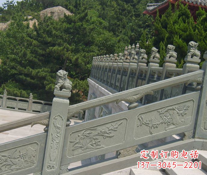 日照园林仿古石栏板景观石雕 (4)