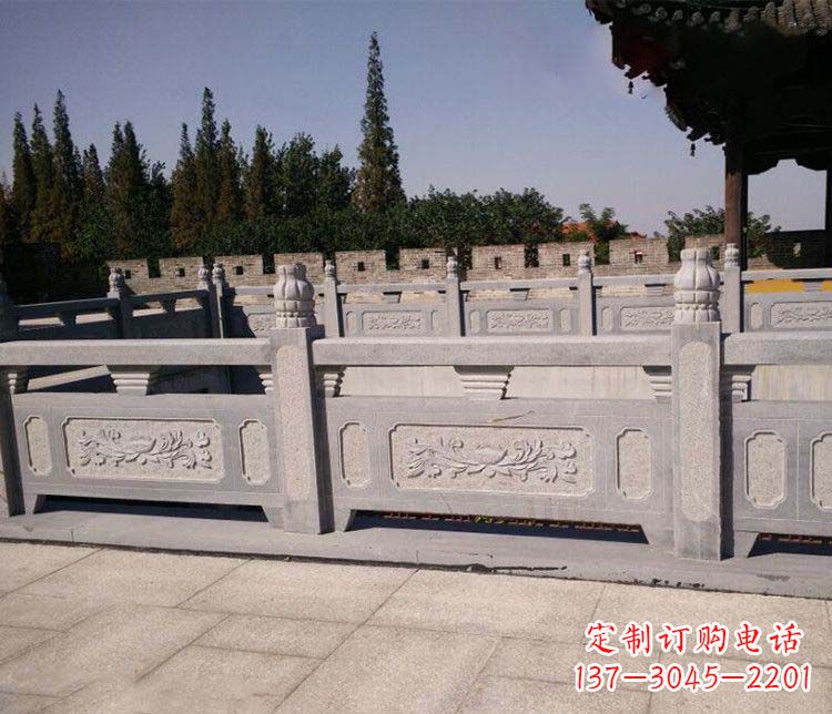 日照园林仿古石栏板景观石雕 (2)