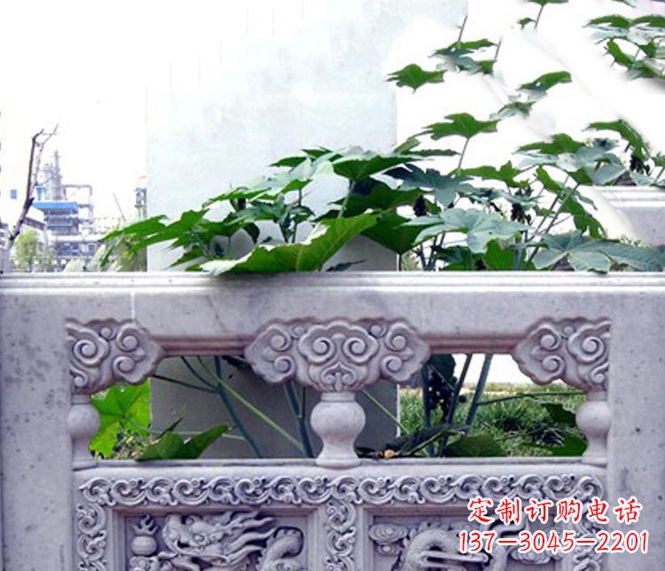 日照园林仿古石栏板景观石雕 (6)