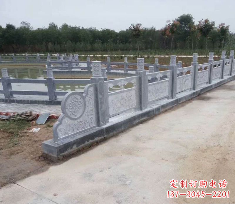 日照园林仿古石栏板景观石雕 (11)