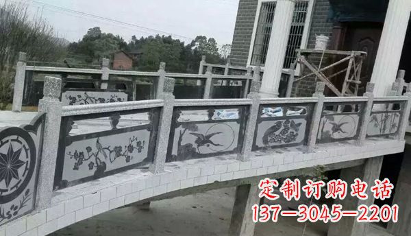 日照园林仿古石栏板景观石雕 (10)