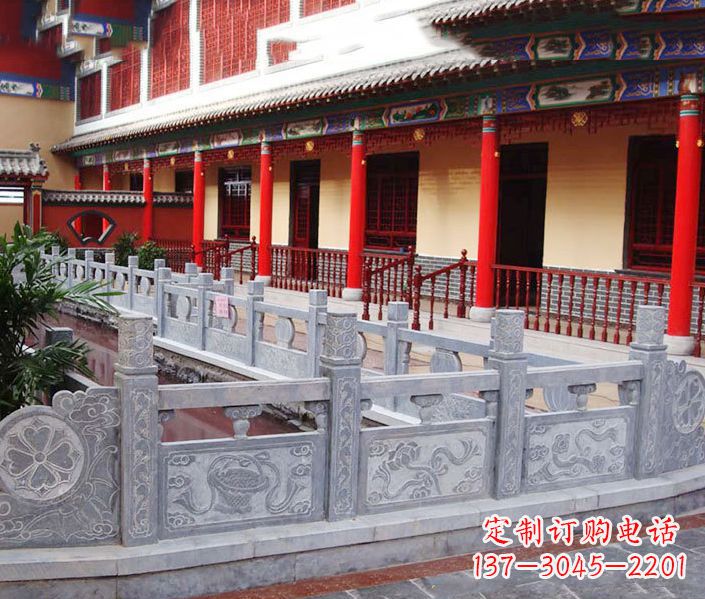 日照园林仿古石栏板景观石雕 (12)