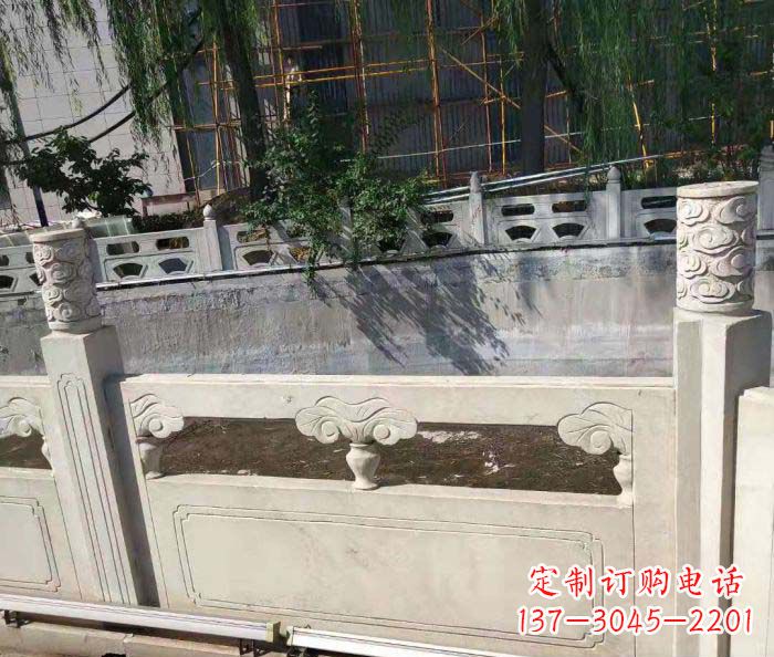 日照园林景观大理石栏板石雕 (6)