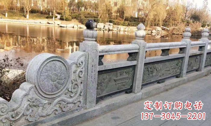 日照园林景观大理石栏板石雕 (10)