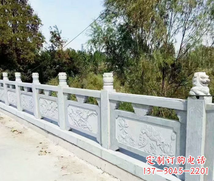 日照园林景观大理石栏板石雕_1
