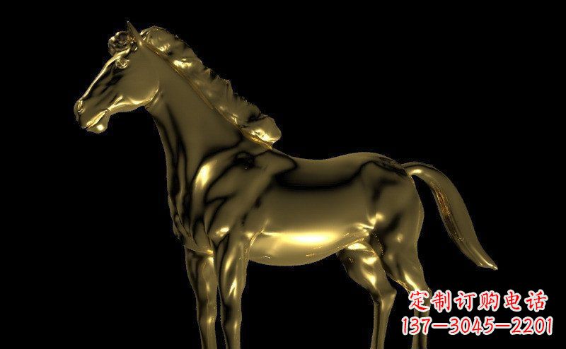日照园林马动物景观铜雕
