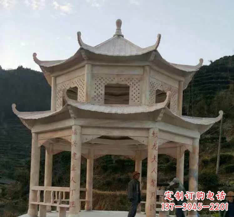 日照园林石雕凉亭