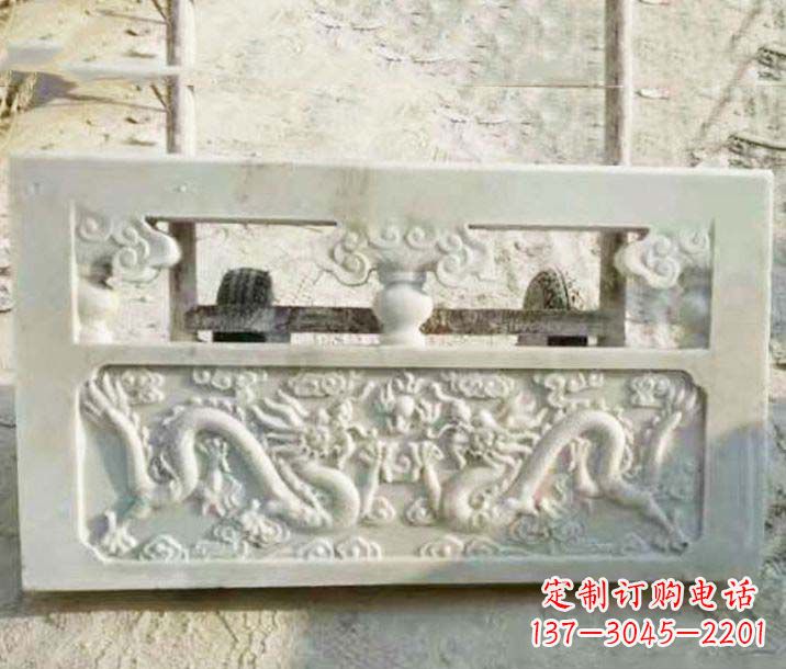 日照园林石浮雕栏板景观石雕