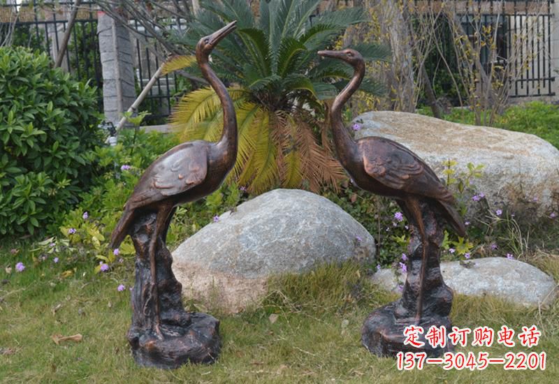 日照站立仙鹤雕塑 (2)