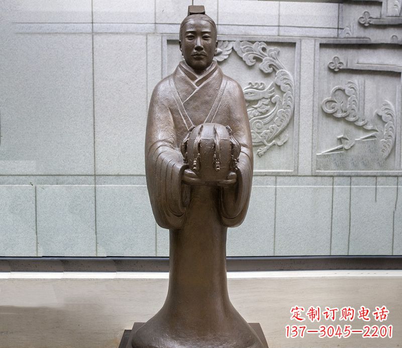 日照张衡科学家 人物铜雕