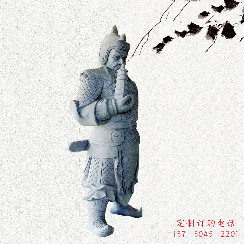 日照中国古代神话中的托塔天王石雕塑