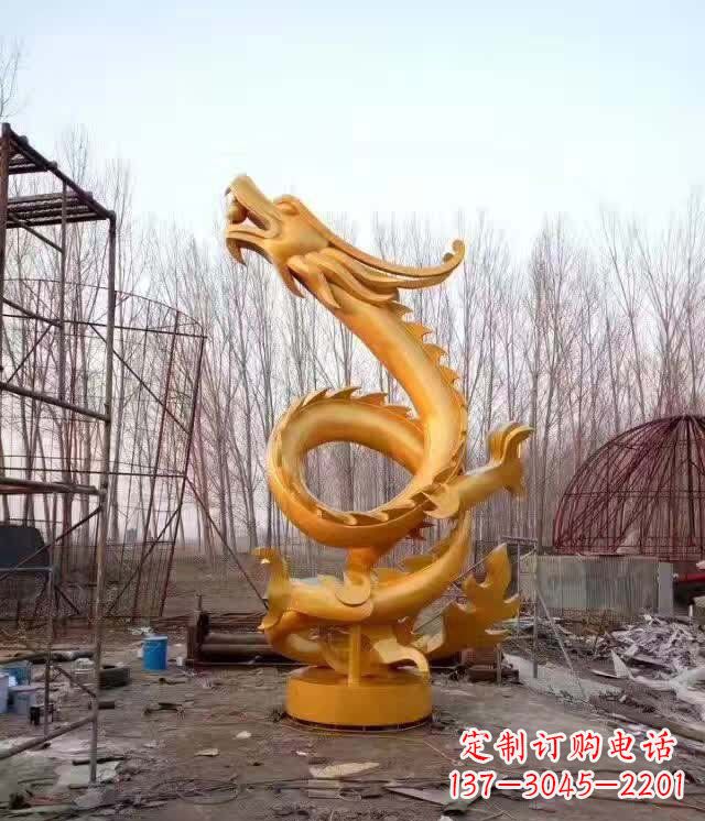 日照铸铜盘龙云腾铜雕