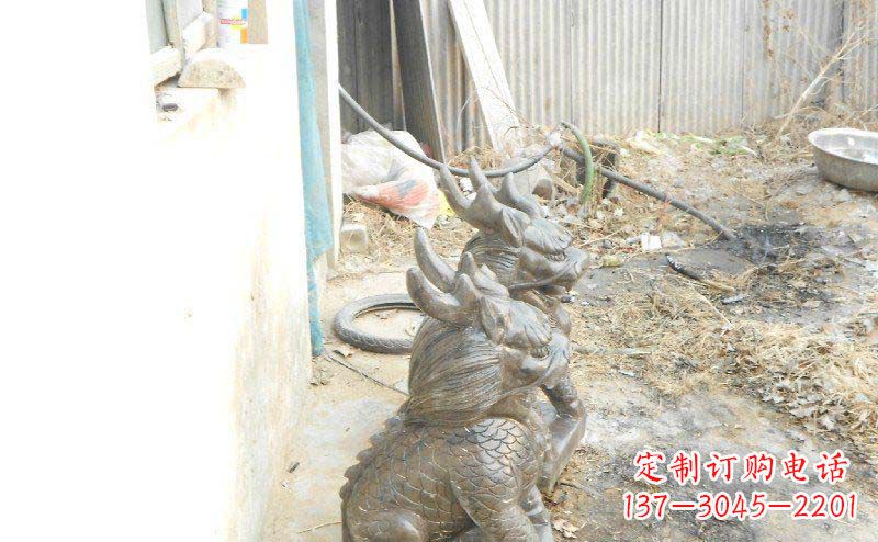 日照铸铜麒麟古代神兽铜雕