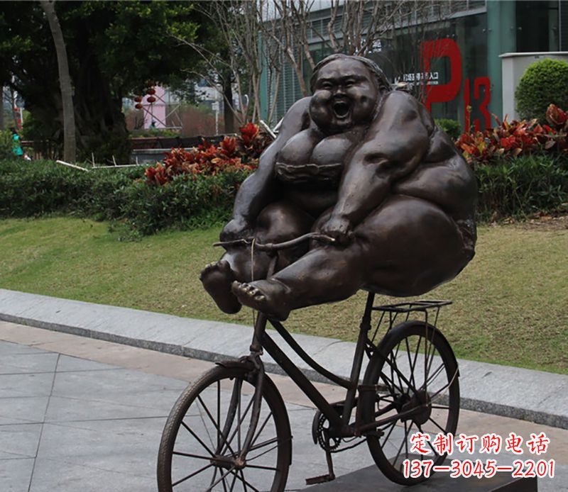日照自行车铜雕