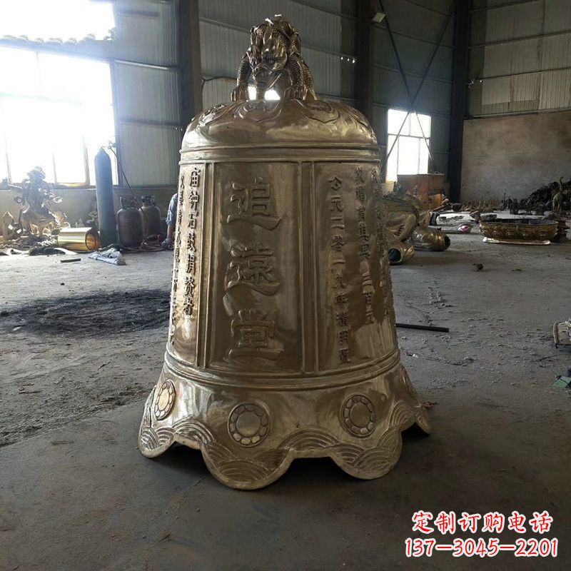 日照宗祠铜钟雕塑