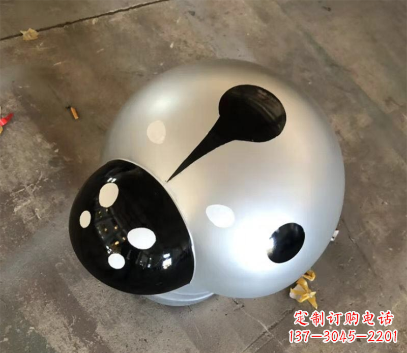 日照瓢虫雕塑不锈钢